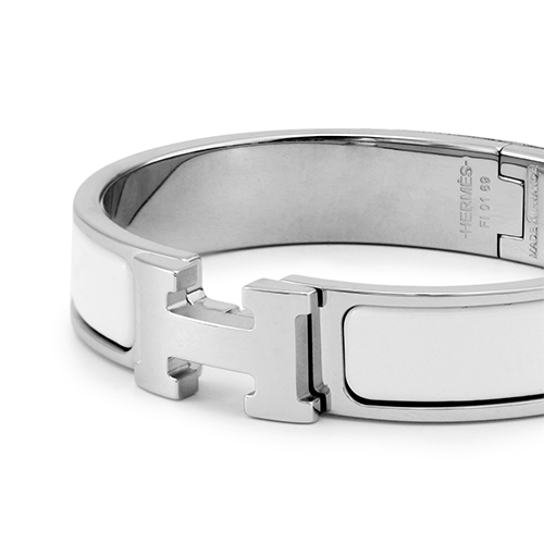 Details for HERMES Ikonik Gelang Logam H Unisex Putih Perak H700001FP31PM