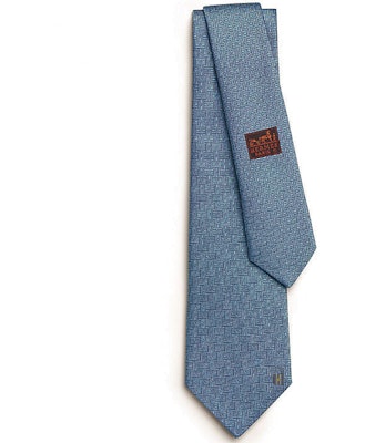 爱马仕经典锁头男士领带 - 蓝色 H339343T-10 Buy 爱马仕经典锁头男士领带 - 蓝色 H339343T-10