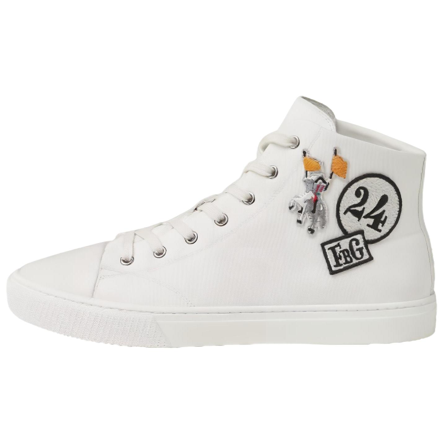 HERMES Illico High-Top Sneakers White Versatile Casual Shoes H241914Z H90