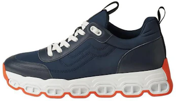 HERMES Impulse Deep Blue Calfskin Round Toe Lace-Up Casual Shoes for Men. H241903Z HI2 HERMES Impulse Deep Blue Calfskin Round Toe Lace-Up Casual Shoes for Men. H241903Z HI2