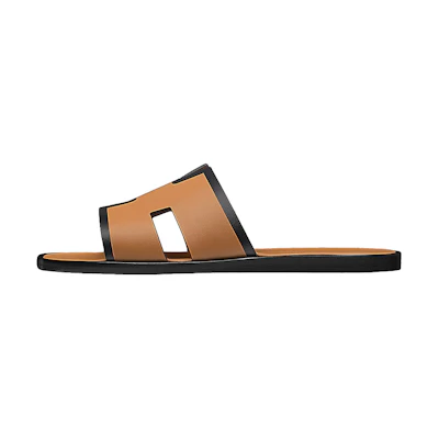 HERMES Izmir Sandal 'Black Brown'