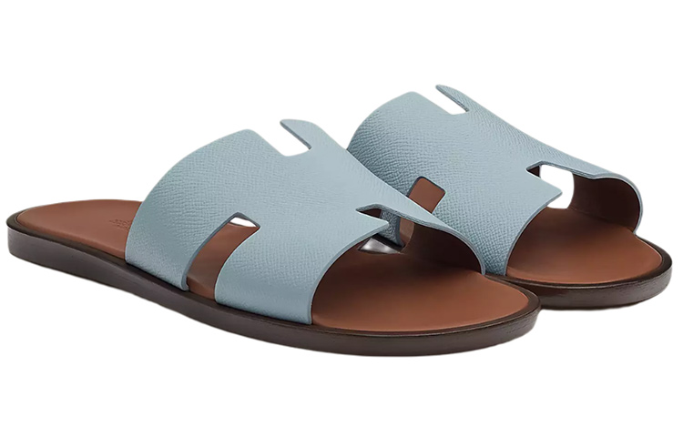 Order エルメス イズミール サンダル 青茶 (Herumesu Izumīru Sandaru Ao Cha) H221824Z-HVG