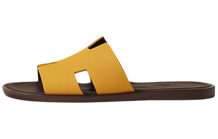 Buy HERMES Izmir Sandal 'Yellow Brown' H221824Z-HJM