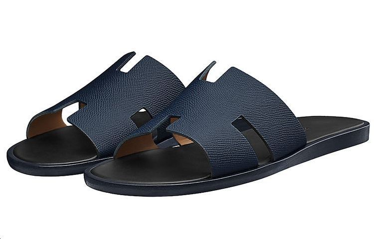 Shop 에르메스 이즈미르 딥블루 샌들 H152415Z-HI2