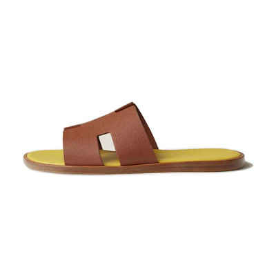 HERMES Izmir Slide 'Brown Leather'