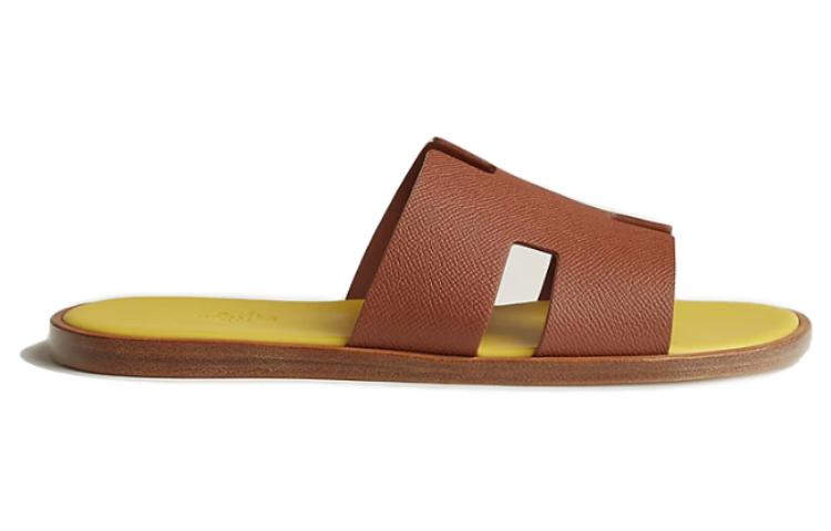 HERMES Izmir Slide 'Brown Leather' 圖 2