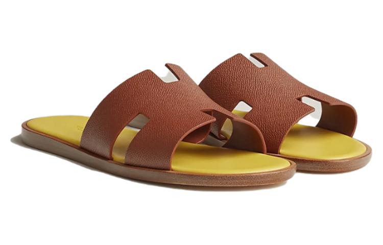 HERMES Izmir Slide 'Brown Leather' 圖 3