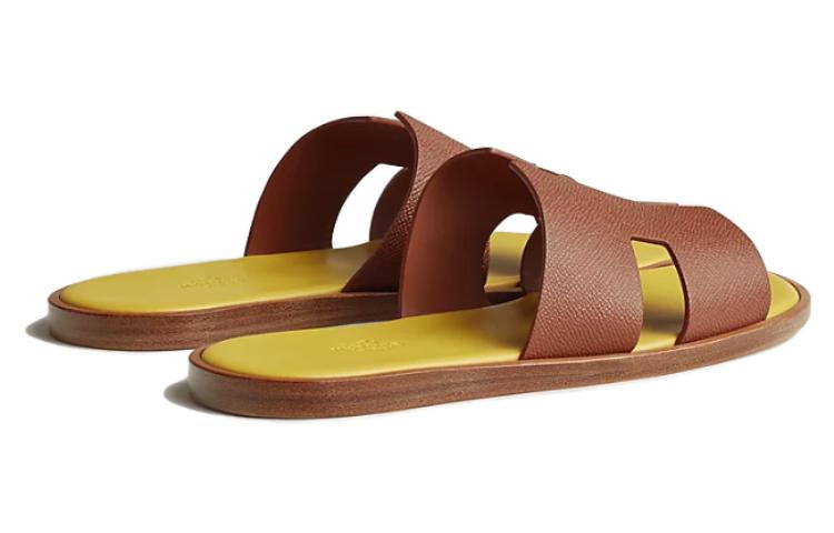 HERMES Izmir Slide 'Brown Leather' 圖 4