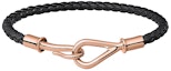 Buy HERMES Gelang Jumbo Kulit Hitam/Rose Gold Unisex Rekaan Pasangan. H071682FO89