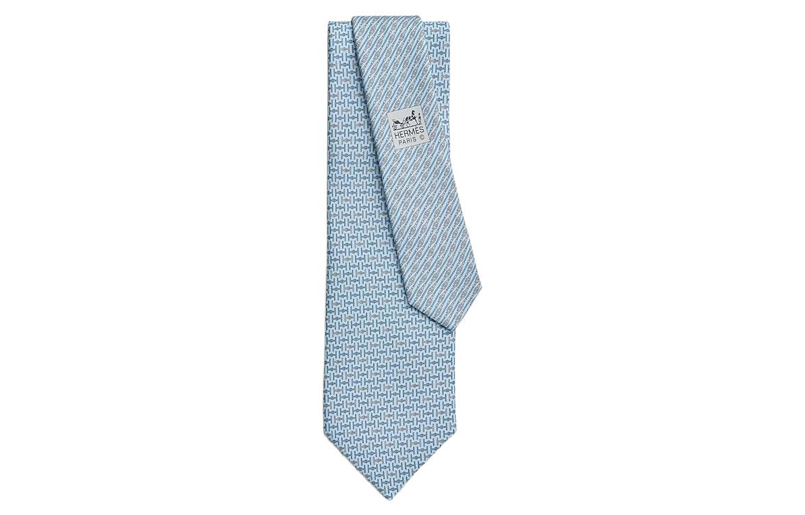 HERMES Jumbo Minimalist Stylish  Tie Light Blue H626287T-01 圖 2