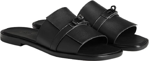 HERMES Kelly 'Sandal Hitam Kulit Lembu Flat' H231736Z-H02 Lookbook HERMES Kelly 'Sandal Hitam Kulit Lembu Flat' H231736Z-H02