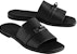 HERMES Kelly 'Sandal Hitam Kulit Lembu Flat' H231736Z-H02