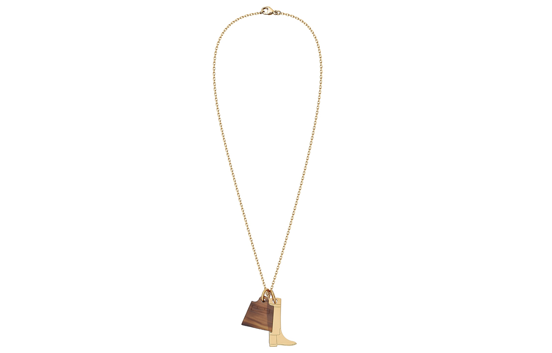 HERMES Kelly Charm Small Brass Unisex Necklace H057028FD00 圖 3