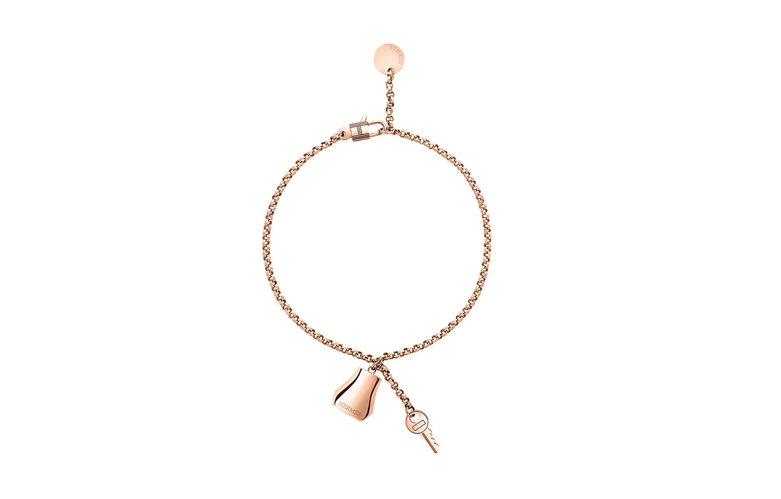 HERMES Kelly Clochette Bracelet Small Rose Gold for Women. H220467B-00