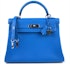 Buy エルメス ケリー エヴァーカラー パラジウム 32 ブルー ヒドラ