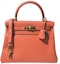 Buy 爱马仕凯莉28金扣火焰橙色