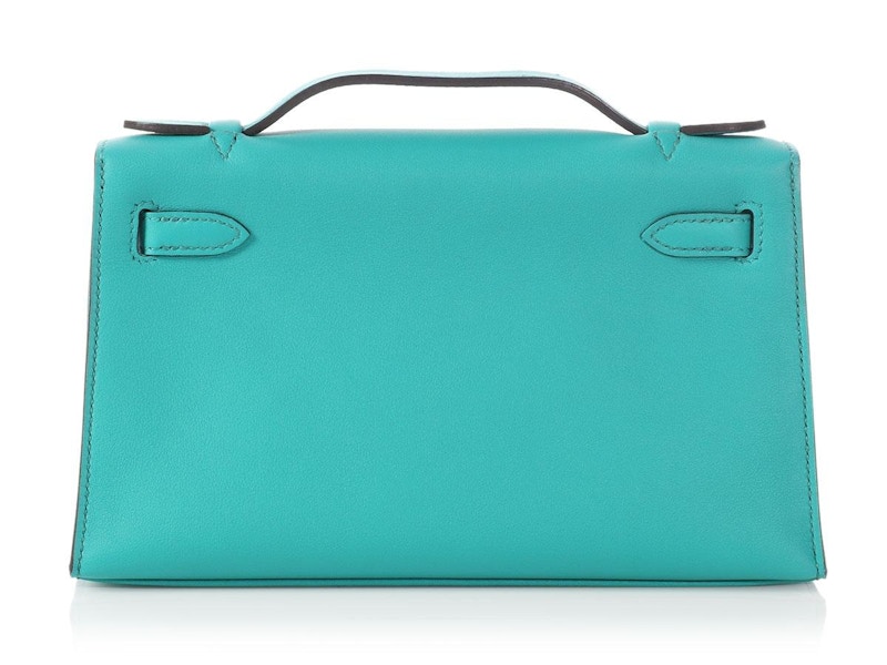 Hermes Kelly Pochette Swift Bleu Paon 圖 2