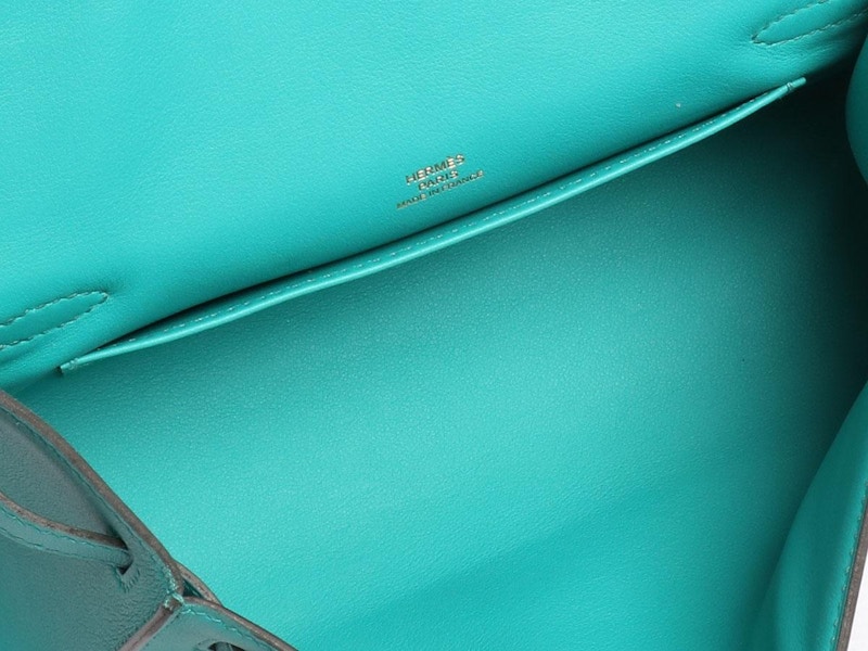Hermes Kelly Pochette Swift Bleu Paon 圖 3