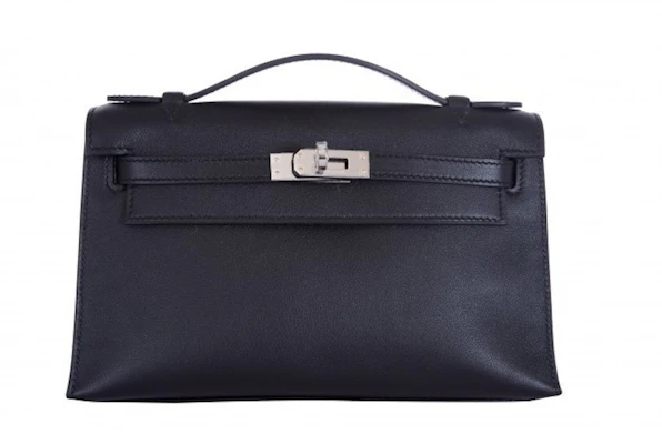 Hermes Kelly Pochette Swift Silver-tone Warna Hitam Buy Hermes Kelly Pochette Swift Silver-tone Warna Hitam