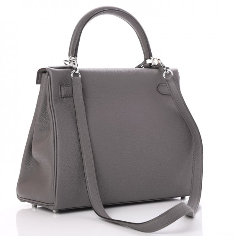 Order 愛馬仕Kelly Retourne Togo鉑金28釐米錫色包包