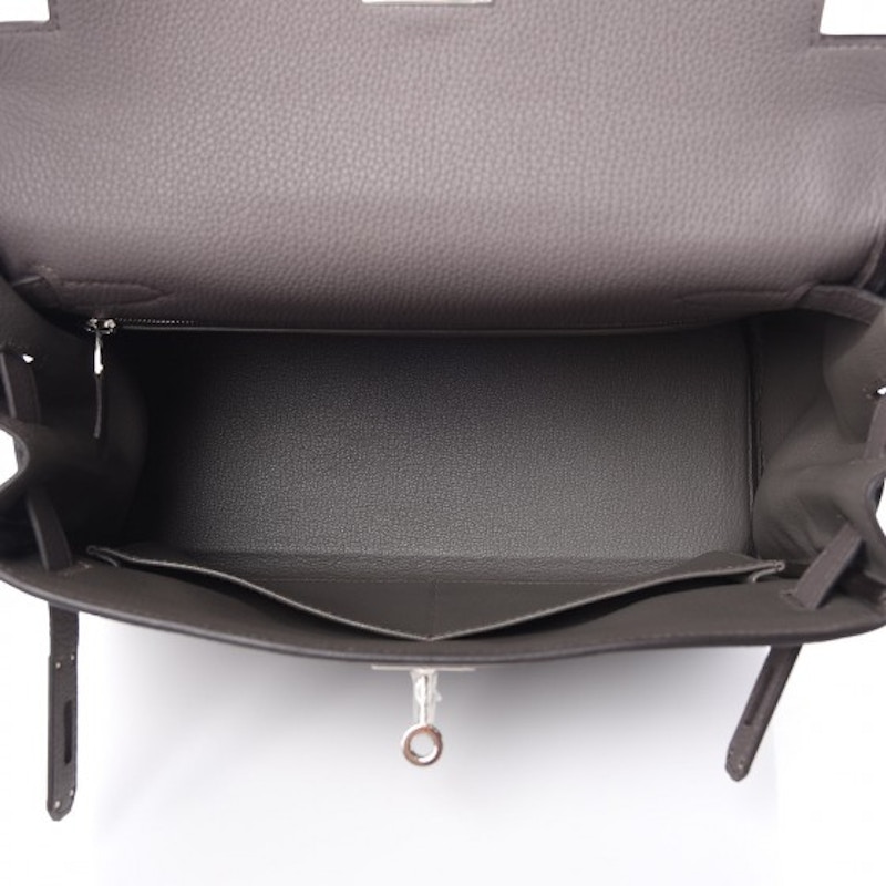 Lookbook 愛馬仕Kelly Retourne Togo鉑金28釐米錫色包包