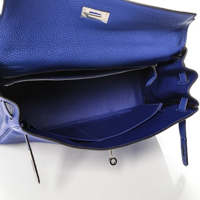 Hermes Kelly Retourne Togo Palladium 32 Biru Listrik Lookbook Hermes Kelly Retourne Togo Palladium 32 Biru Listrik