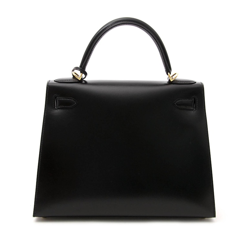 Order Hermes Kelly Sellier Box Calf 28 Hitam Noir