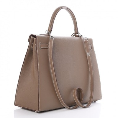 Hermes Kelly Sellier Epsom Palladium 35 Etoupe. Order Hermes Kelly Sellier Epsom Palladium 35 Etoupe.