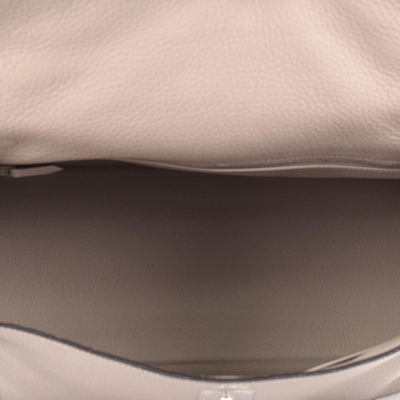 Lookbook エルメス ケリー トリヨンクレマンス 35 グリトゥルテル。