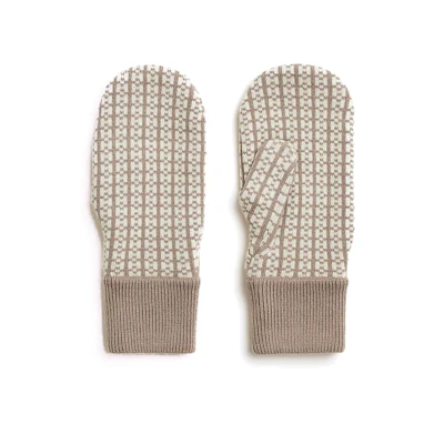 HERMES Knitted Jacquard Wool Gloves Unisex Couple Style Multi-Color H232004G