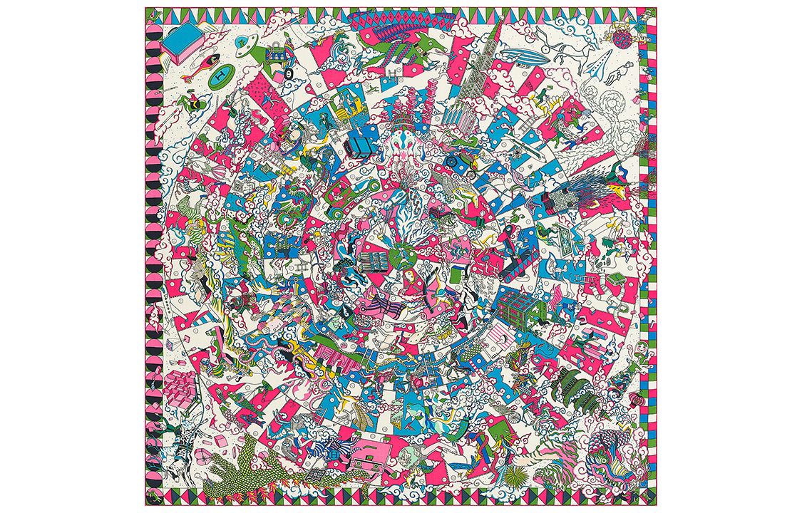 HERMES L'Epopee Cashmere Shawl Pink. H243691S-19 圖 2