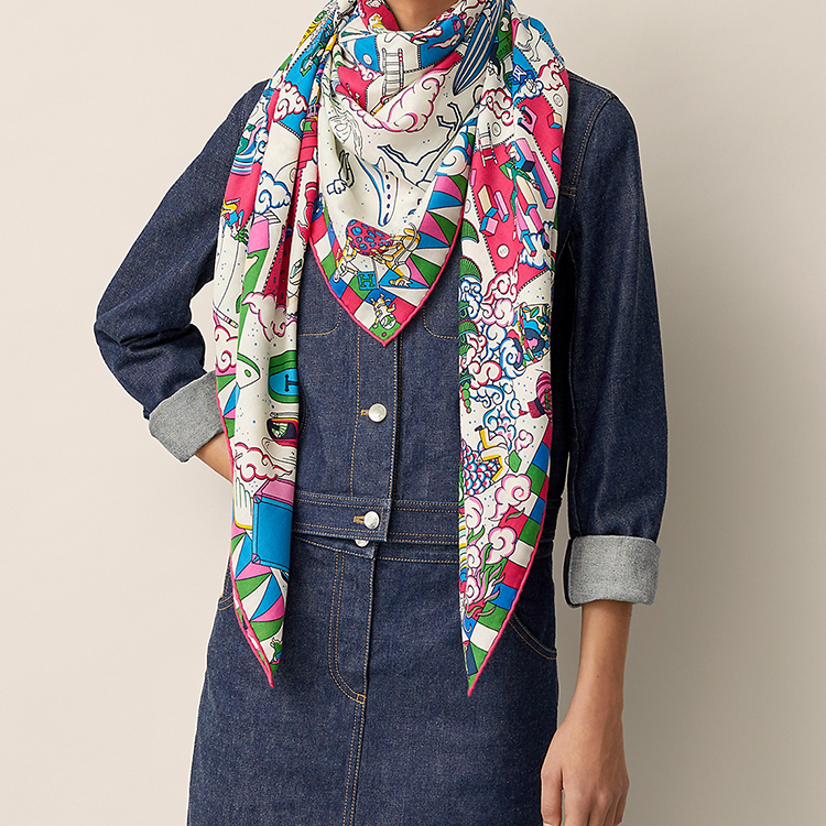 HERMES L'Epopee Cashmere Shawl Pink. H243691S-19 圖 3