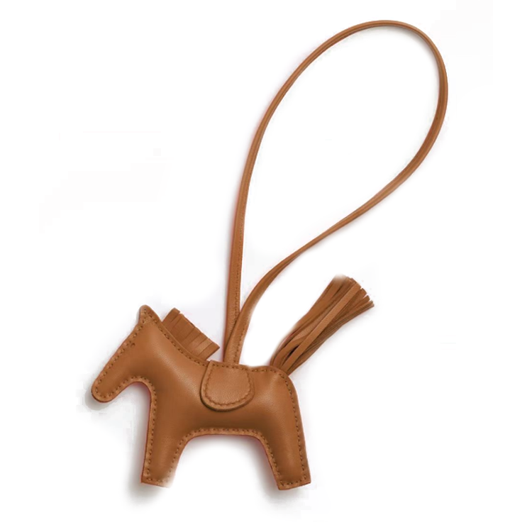 HERMES Lambskin Animal-Shaped Brown Unisex Accessory for Couples. H064929CAEW 圖 2