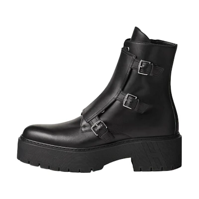 HERMES Leather Ankle Boot 'Black CMFT'