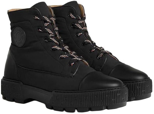 HERMES Leather Ankle Boot 'Black Comfort Lace-Up' H222960Z-H03 Order HERMES Leather Ankle Boot 'Black Comfort Lace-Up' H222960Z-H03