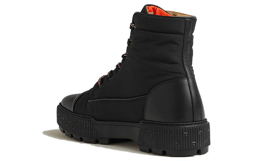Lookbook HERMES Leather Ankle Boot 'Black Comfort Lace-Up' H222960Z-H03