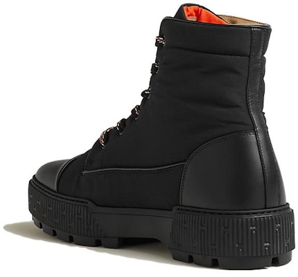 HERMES Leather Ankle Boot 'Black Comfort Lace-Up' H222960Z-H03 Lookbook HERMES Leather Ankle Boot 'Black Comfort Lace-Up' H222960Z-H03