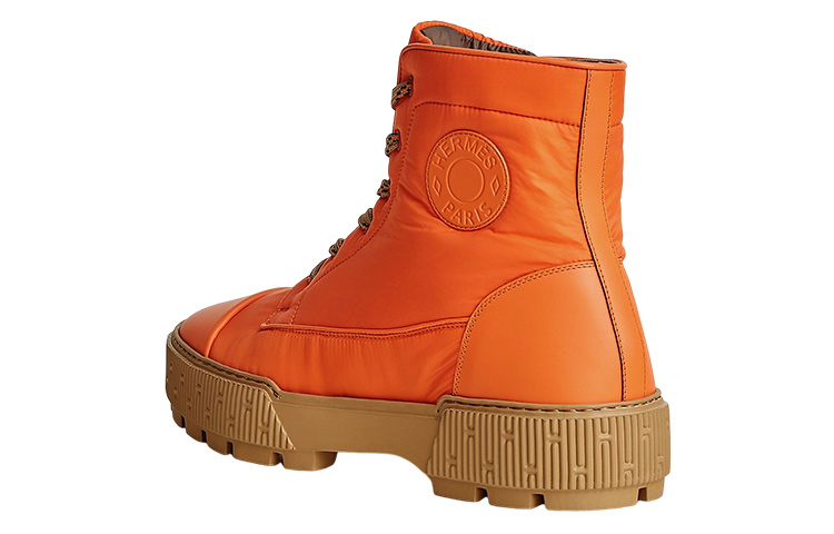 Shop Bota de Cuero HERMES 'Fashion Strap Naranja' H222960Z-HH5