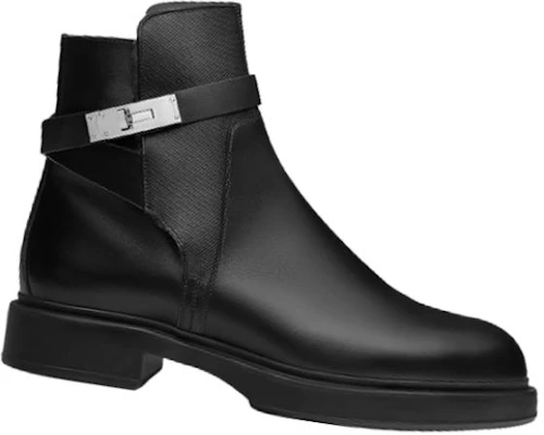 HERMES Leder Knöchelstiefel mit Schnalle ''Schwarz'' H212934Z-H11 Order HERMES Leder Knöchelstiefel mit Schnalle ''Schwarz'' H212934Z-H11