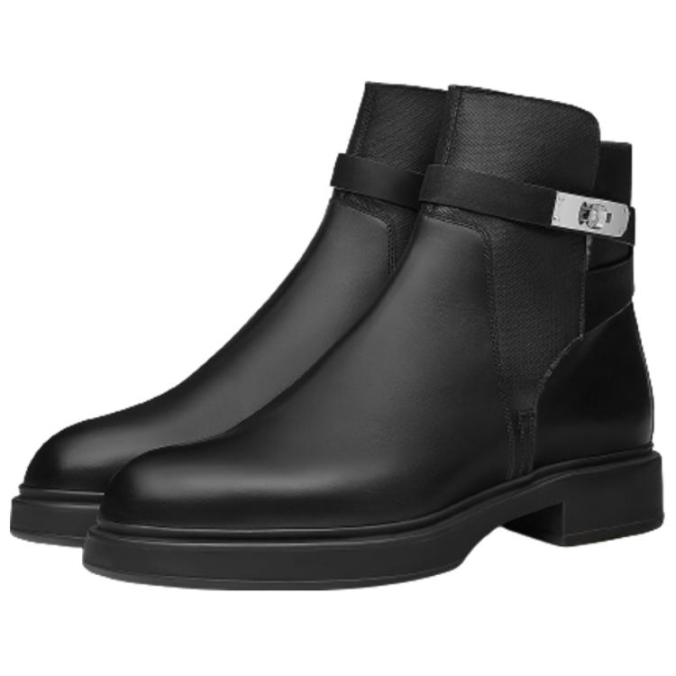 Lookbook HERMES Leder Knöchelstiefel mit Schnalle ''Schwarz'' H212934Z-H11