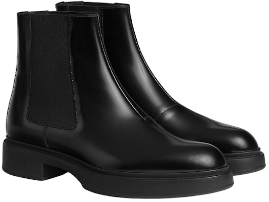 HERMES Leather Chelsea Boots 'Black' H222818Z-H01390 Lookbook HERMES Leather Chelsea Boots 'Black' H222818Z-H01390