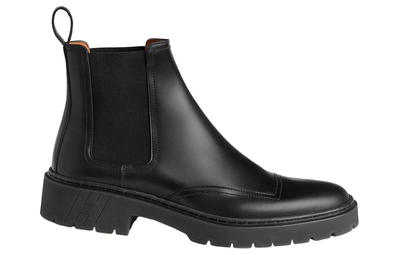 Order 에르메스 블랙 레더 첼시부츠 H231953Z-H02