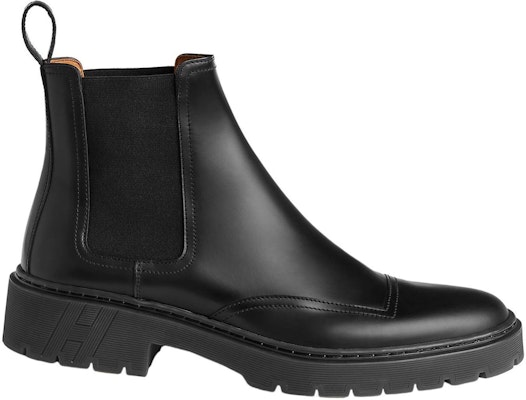 HERMES Leather Chelsea Boots 'Black' H231953Z-H02 Order HERMES Leather Chelsea Boots 'Black' H231953Z-H02