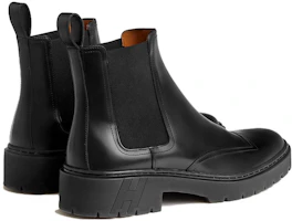 Shop Bottes Chelsea en Cuir HERMÈS ''Noir'' H231953Z-H02
