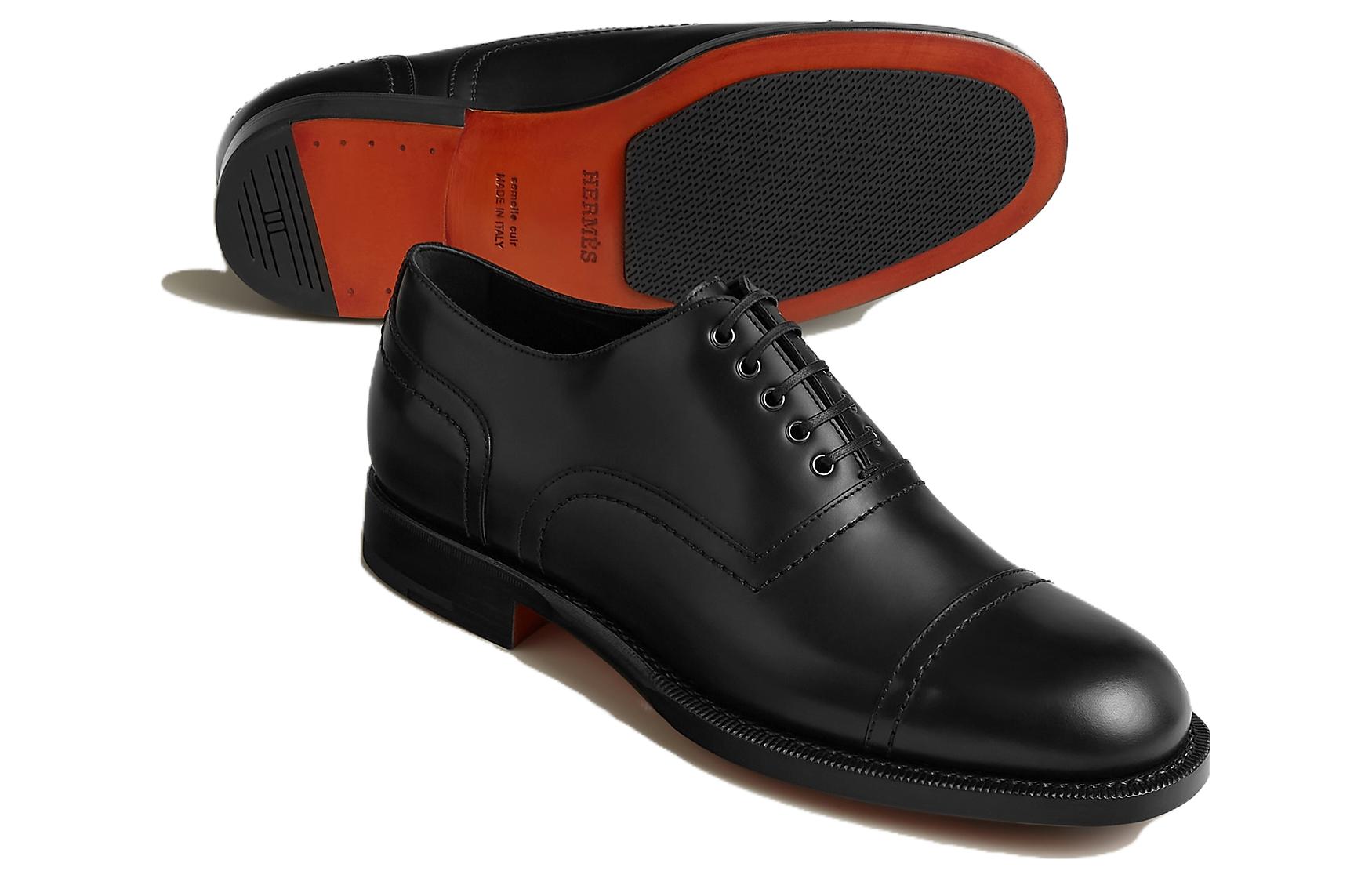 Lookbook Derby en Cuir HERMÈS ''Noir'' H232817Z-H01