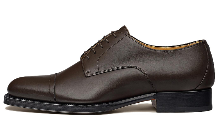 HERMES Leather Derby 'Deep Brown'