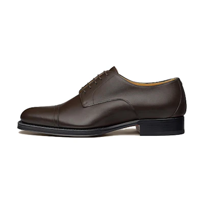 HERMES Leather Derby 'Deep Brown'