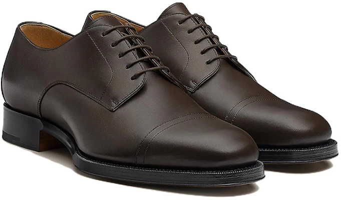 HERMES Leder Derby ''Dunkelbraun'' H211897Z-HME Shop HERMES Leder Derby ''Dunkelbraun'' H211897Z-HME