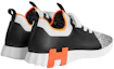 Shop HERMES Scarpe Uomo in Pelle Nero Bianco Stringate Basse. H231778Z-H02