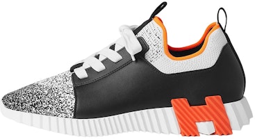 HERMES Leather Fashion Lace-Up Low Top 'Black White' H231778Z-H02 HERMES Leather Fashion Lace-Up Low Top 'Black White' H231778Z-H02